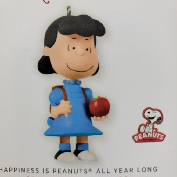 Hallmark Other - Hallmark Ornament Happiness is Peanuts All Year Long ALL SET FOR SCHOOL 2nd Lucy